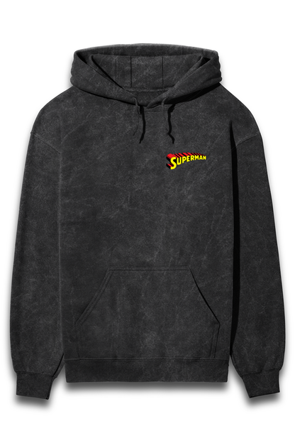 PREMIUM SuperMan Acid Washed Oversized Hoodie